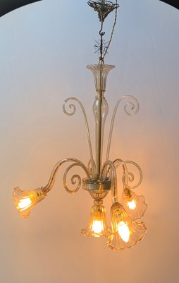 Vintage Hanging Lamp in Murabo Glass from Chapelin Venini, 1930-XQC-1345261