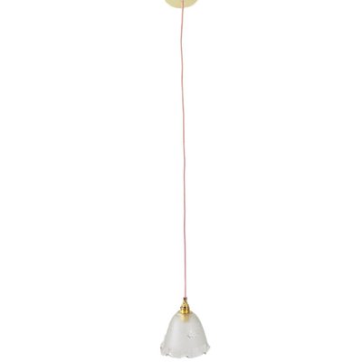 Vintage Hanging Light with Transparent Glass of Flowers-BMU-1807644