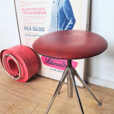 Vintage Height-Adjustable Stool, 1960s-WK-2021429