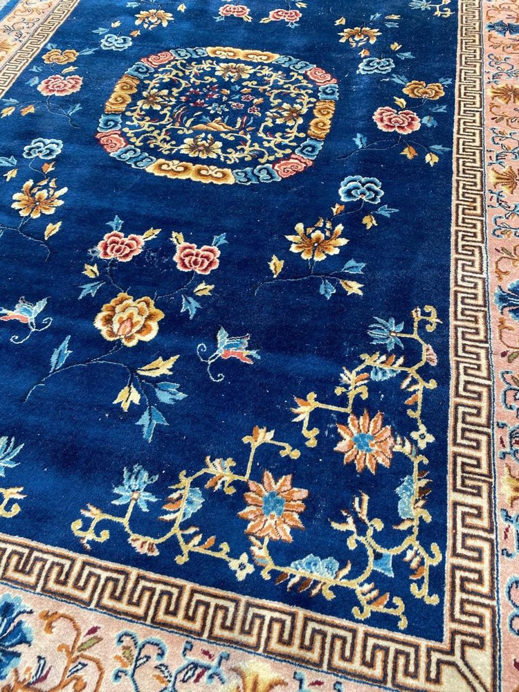 Vintage Hereke Chinese Design Rug