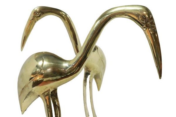 Vintage Herons in Brass, Set of 2-FYZ-1322688