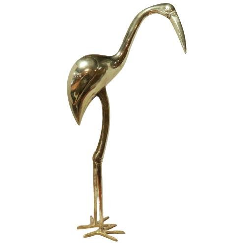 Vintage Herons in Brass, Set of 2