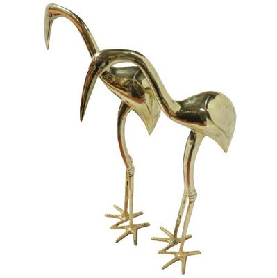 Vintage Herons in Brass, Set of 2-FYZ-1322688