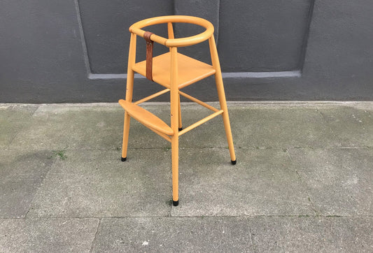 Vintage High Baby Chair in Beech by Nanna Ditzel