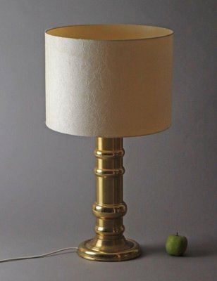 Vintage Hollywood Regency Column Table Lamp in Brass, 1970s-ESB-1376720