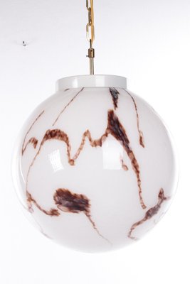 Vintage Hollywood Regency Style Hanging Lamp with White Mixed Glass Ball-EZZ-1131053