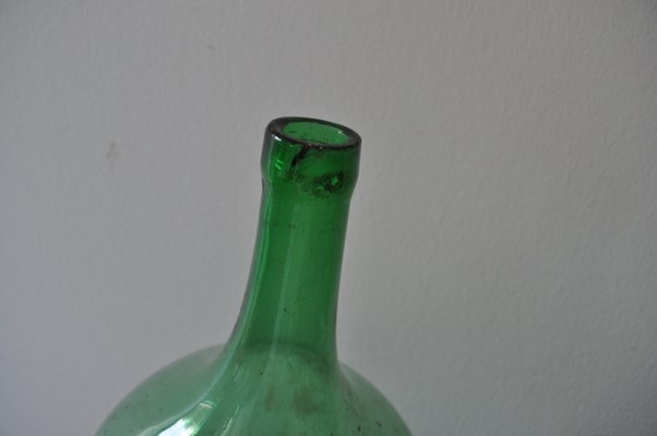 Vintage Hungarian Green Wine Bottles, Set of 2-OXJ-628028