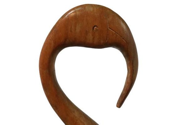 Vintage Ibis Figurine in Teak-FYZ-1337760