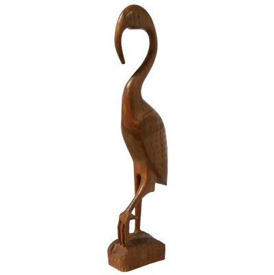 Vintage Ibis Figurine in Teak-FYZ-1337760