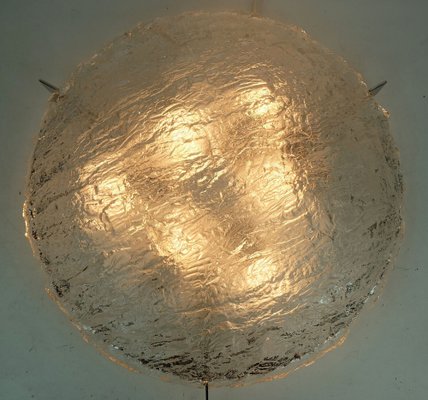 Vintage Ice Glass Ceiling Lamp, 1960s-FH-1772647