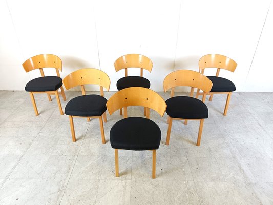 Vintage Ikea Dining Chairs by Niels Gammelgaard, 1990s, Set of 6-IRH-1781408