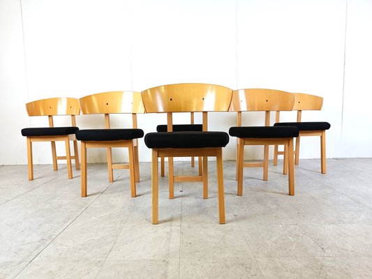 Vintage Ikea Dining Chairs by Niels Gammelgaard, 1990s, Set of 6-IRH-1781408