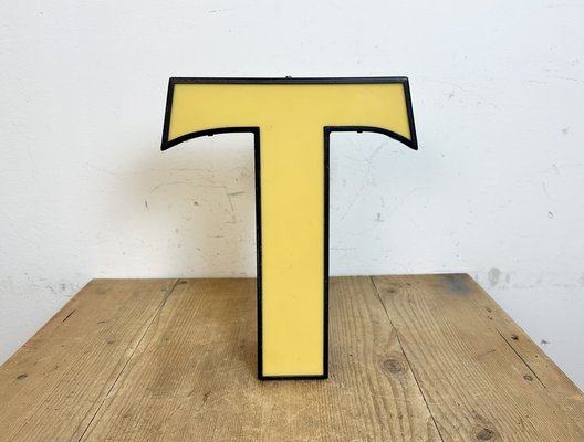 Vintage Illuminated Letter T, 1970s-CGF-1731818