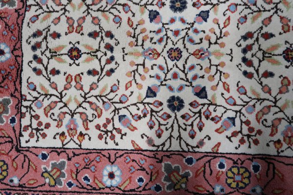 Vintage Indian Handmade Agra Rug, 1960s-JZV-1703307