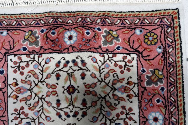 Vintage Indian Handmade Agra Rug, 1960s-JZV-1703307