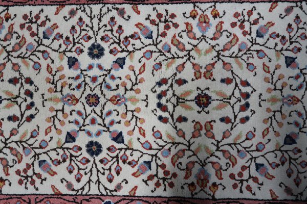 Vintage Indian Handmade Agra Rug, 1960s-JZV-1703307