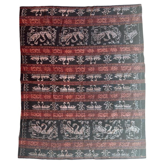 Vintage Indonesian Ikat Tapestry, 1950s