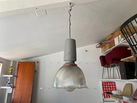 Vintage Industrial Aluminum Diffuser Methacrylate Suspension Lamp, 1970s-ZYJ-1220226