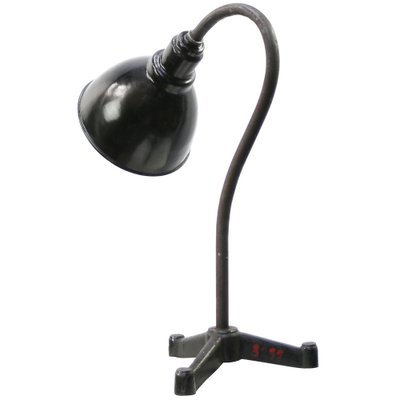 Vintage Industrial Black Enamel Desk Light, 1920s-BLS-1705887