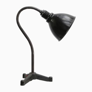 Vintage Industrial Black Enamel Desk Light, 1920s-BLS-1705887