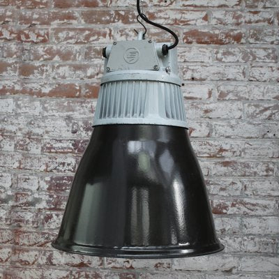 Vintage Industrial Black Enamel Pendant Lights-BLS-1699815