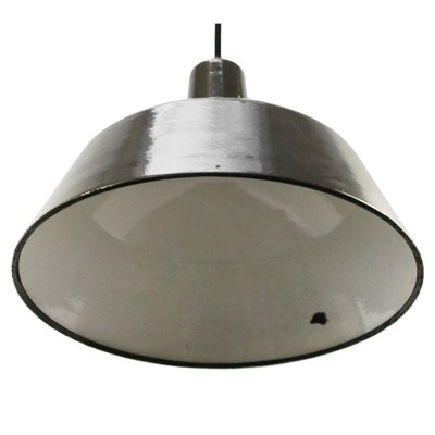 Vintage Industrial Brown Enamel Pendant Light-BLS-1150871