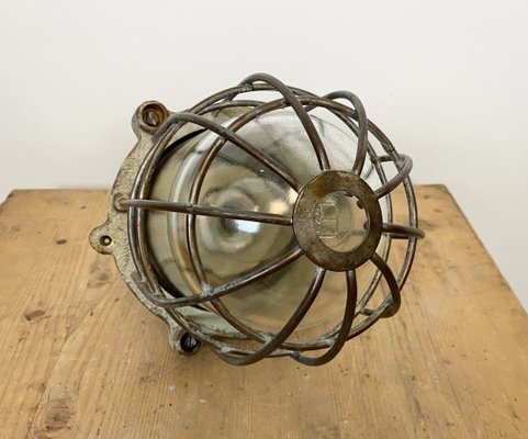 Vintage Industrial Cast Iron Pendant Light, 1960s-CGF-933401