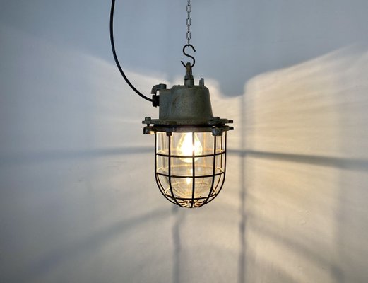 Vintage Industrial Cast Iron Pendant Light, 1960s-CGF-933401