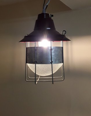 Vintage Industrial Ceiling Lamp, 1950s-HOI-1789361