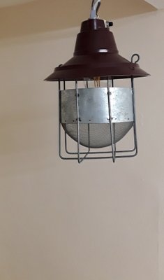 Vintage Industrial Ceiling Lamp, 1950s-HOI-1789361