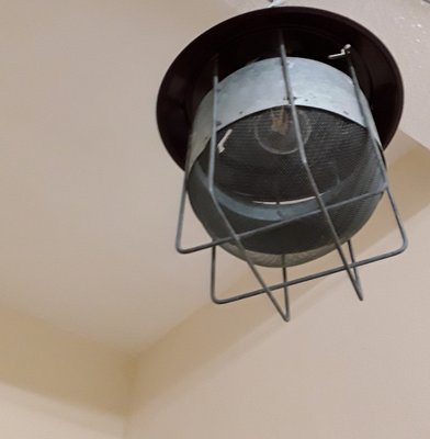 Vintage Industrial Ceiling Lamp, 1950s-HOI-1789361