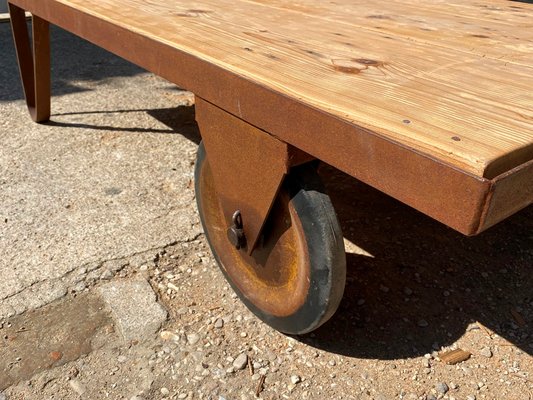 Vintage Industrial Coffee Table, 1950-ZYJ-2022637