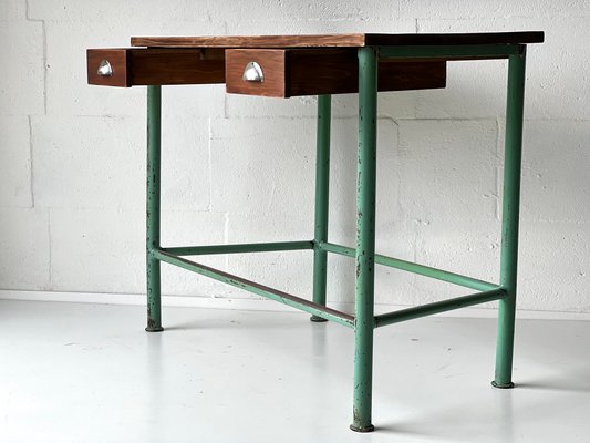 Vintage Industrial Console Table with Drawers-ALG-1350467