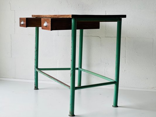 Vintage Industrial Console Table with Drawers-ALG-1350467