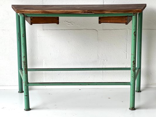 Vintage Industrial Console Table with Drawers-ALG-1350467