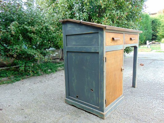 Vintage Industrial Desk in Wood, 1950s-GZF-1419834