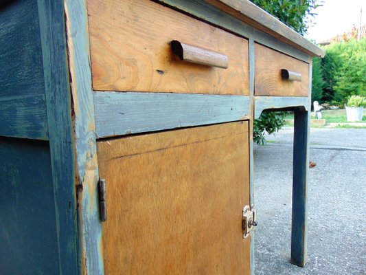 Vintage Industrial Desk in Wood, 1950s-GZF-1419834