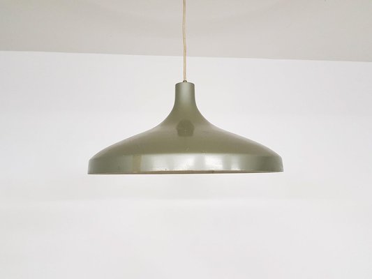 Vintage Industrial Enamel Pendant Lamp, 1960s-ZO-633432