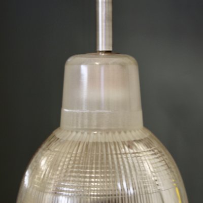 Vintage Industrial French Pendant Lamp from Holophane, 1940s-SY-1074350