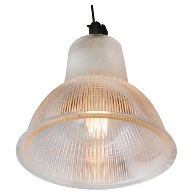 Vintage Industrial Holophane Glass Hanging Light-BLS-974890