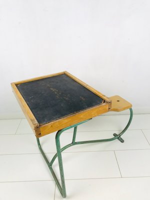 Vintage Industrial Metal and Wood Children's Desk-WQJ-844683