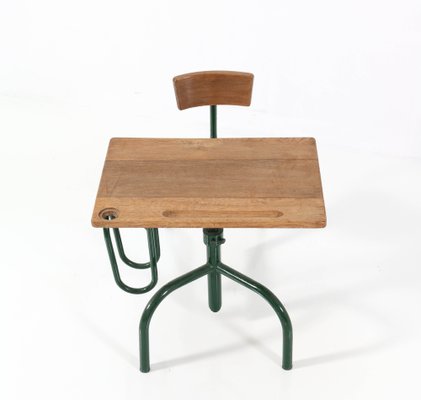 Vintage Industrial One Seat School Desk by Jean Prouvé-MY-1122283