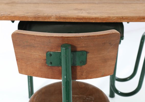 Vintage Industrial One Seat School Desk by Jean Prouvé-MY-1122283