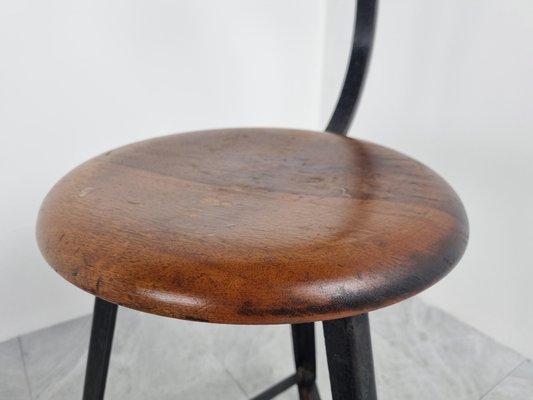 Vintage Industrial Stool, 1950s-IRH-1315722