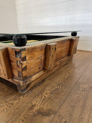 Vintage Industrial Table in Wood-HVX-1743175