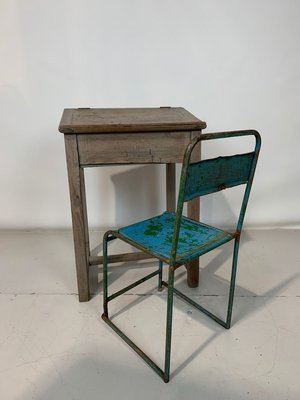 Vintage Industrial Wood Desk, 1950s-VBM-823615