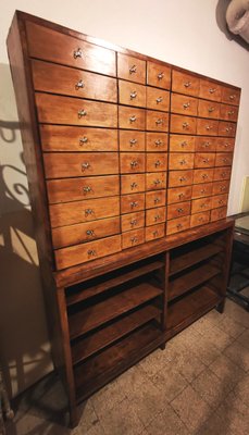 Vintage Industrial Wooden Cabinet, 1960s-NA-933206