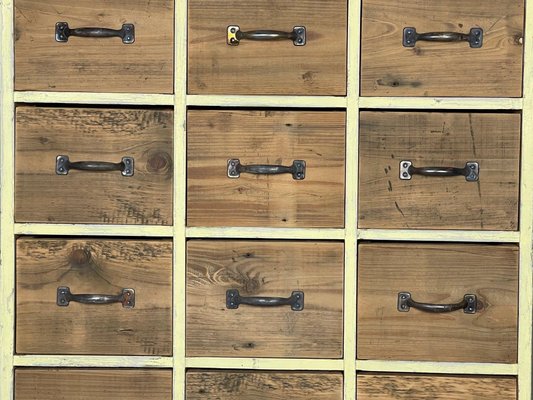 Vintage Industrial Wooden Filing Cabinet, 1940s-TZ-1271473