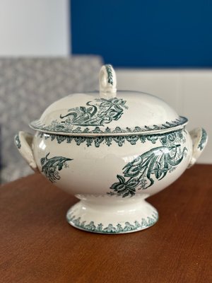 Vintage Iris Model Iron Earth Tureen from St Amandinoise-MJW-2018462