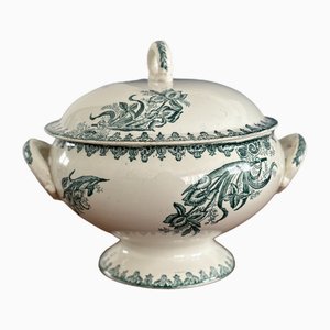 Vintage Iris Model Iron Earth Tureen from St Amandinoise-MJW-2018462